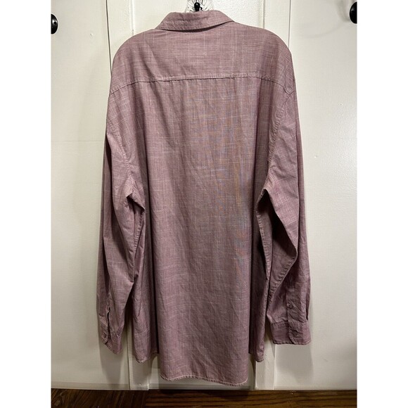 Tranquility & Mayhem Men’s 4XLT Lavender Long Sleeve Button Up Shirt - Picture 3 of 6